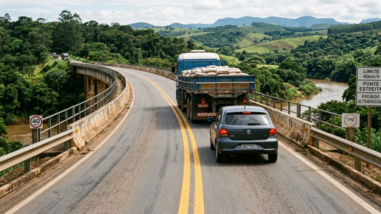Motoristas que ultrapassam em ponte, túnel ou faixa contínua devem conhecer o Art. 203 do Código de Trânsito Brasileiro