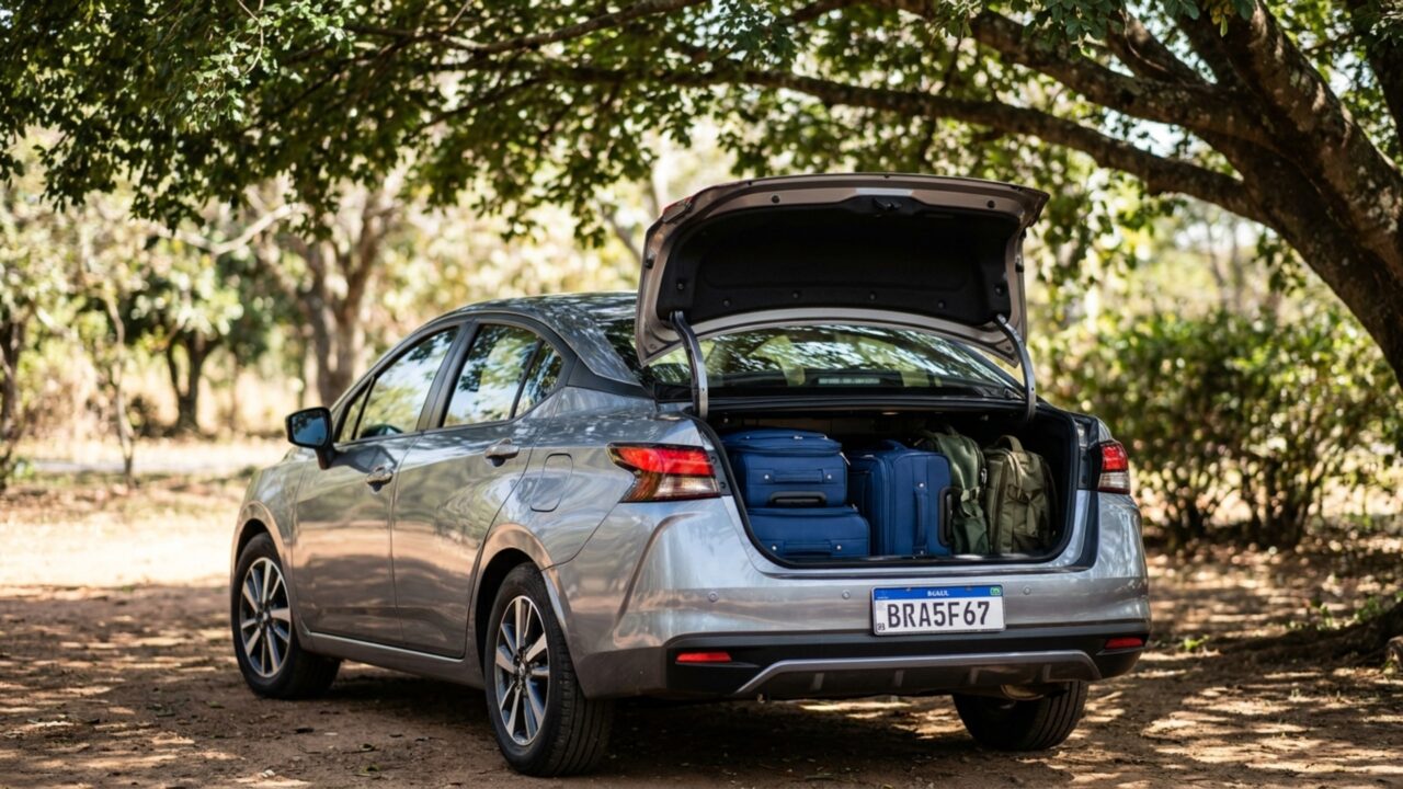 Nissan esconde 482 litros e 20 compartimentos em sedã automático feito para acabar com a bagunça nas viagens
