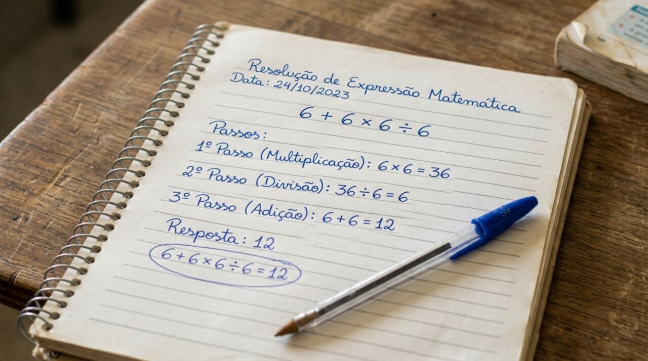 Apenas gênios resolvem 6 + 6 × 6 ÷ 6 de primeira sem precisar de calculadora ou lápis e papel