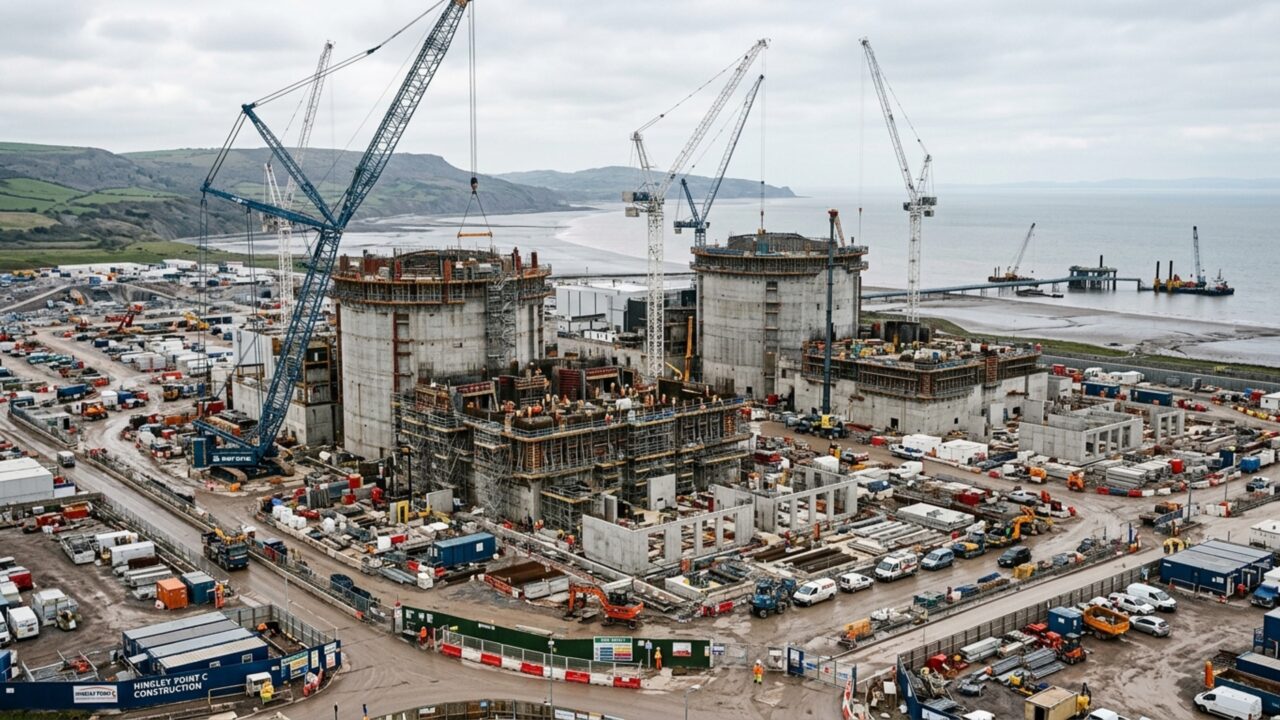 A usina nuclear de 3.260 MW que pode abastecer 6 milhões de casas e virou a maior obra de energia do Reino Unido