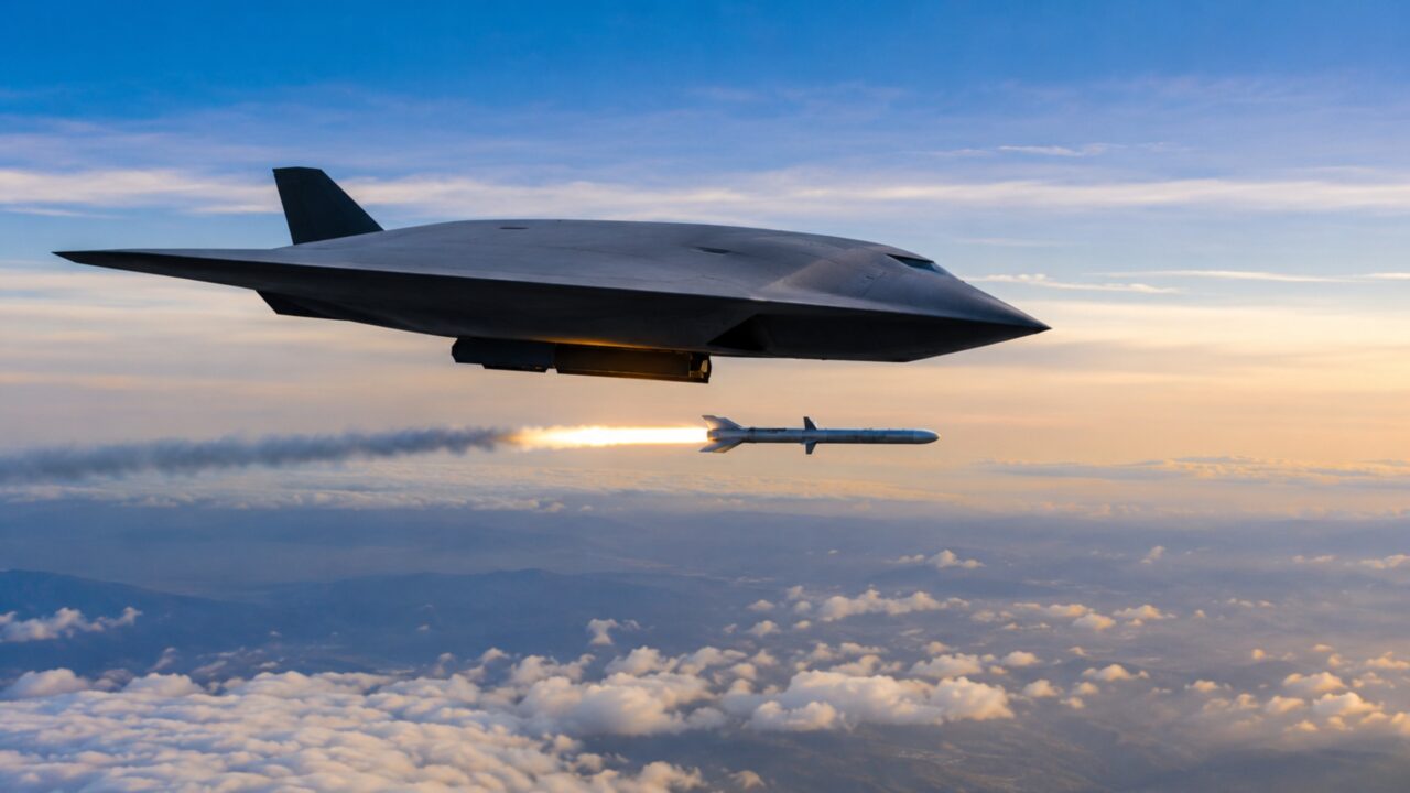 Novo drone de combate YFQ-44A da Força Aérea dos EUA faz primeiro lançamento de um míssil ar-ar AMRAAM