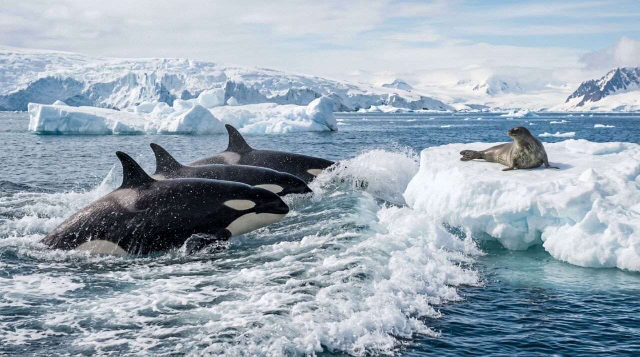Como as orcas criam uma onda de caça