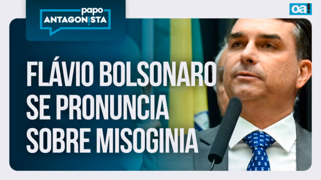 Papo Antagonista: Flávio Bolsonaro, enfim, se pronuncia sobre misoginia contra Michelle
