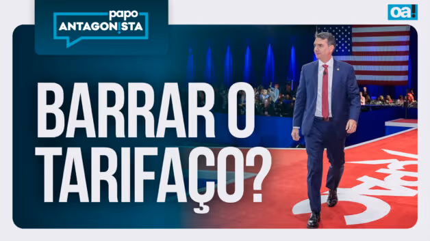 Papo Antagonista: Flávio Bolsonaro pede para Trump suspender o tarifaço contra o Brasil
