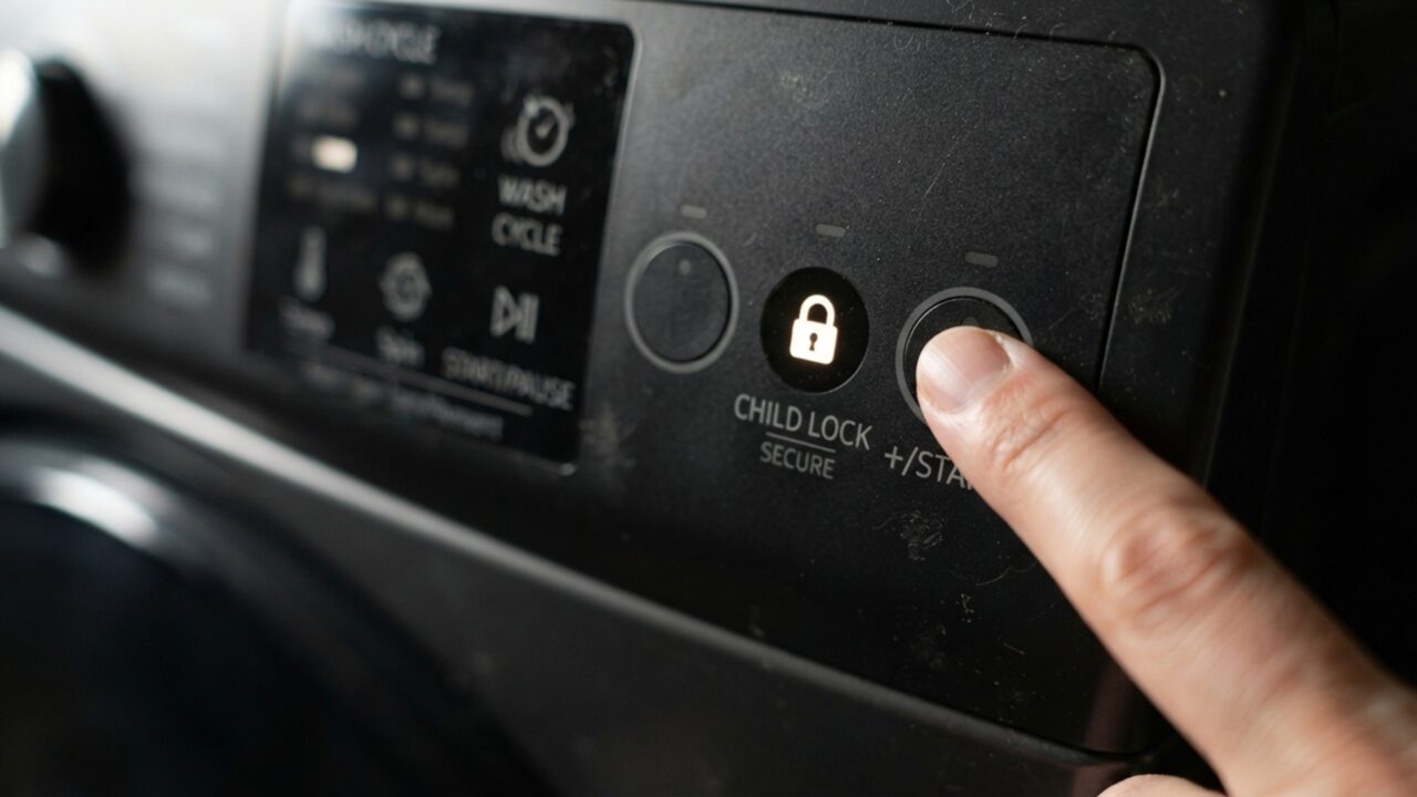 O botão de 3 segundos na máquina de lavar: a função "oculta" no painel que ajusta o enxágue e economiza até 40 litros de água por ciclo