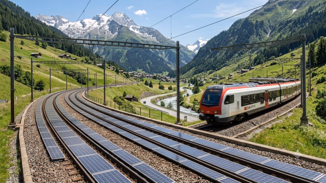 País instala a primeira usina solar ferroviária do mundo: um ano depois, ela foi um sucesso tão grande que seus vizinhos já estão perguntando sobre ela