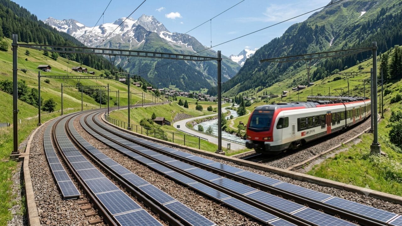 País instala a primeira usina solar ferroviária do mundo: um ano depois, ela foi um sucesso tão grande que seus vizinhos já estão perguntando sobre ela