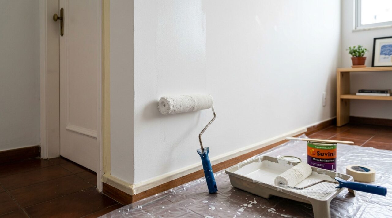 Pintor experiente revela como pintar paredes sem deixar manchas e sem precisar chamar alguém
