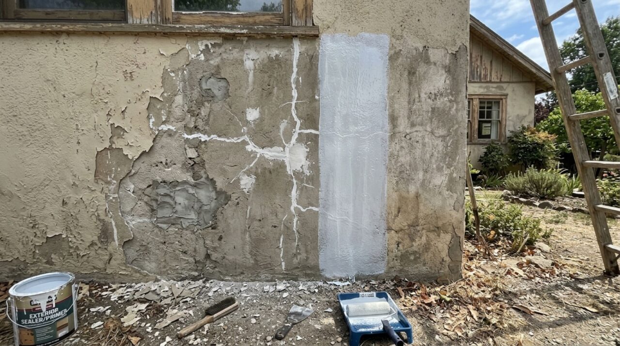 A fachada pintada ficará bonita por muito mais tempo: essa preparação evita descascamento e microfissuras por decadas