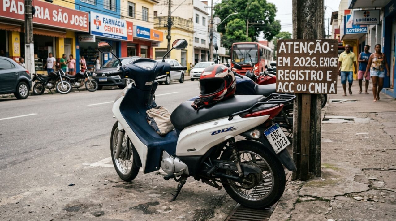 Cinquentinha e ciclomotor sem placa em 2026: veja quem precisa de registro, ACC ou CNH