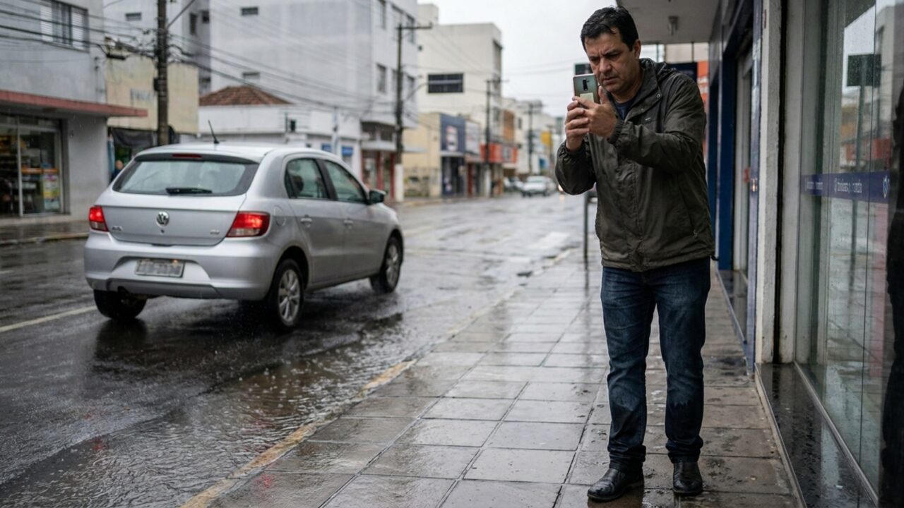 Atitude que muitos motoristas tratam como brincadeira em dias de chuva pode render multa, 4 pontos e revolta nas ruas