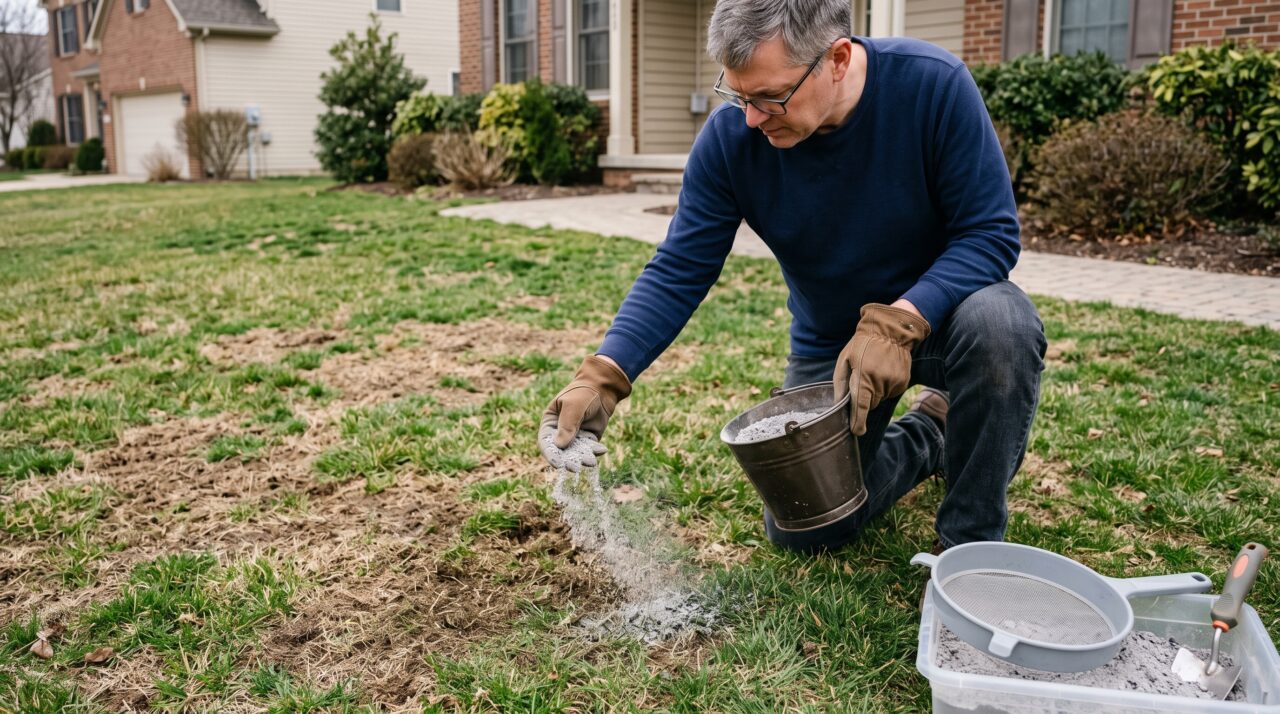 Jardinagem, manutenção de gramados e fertilização orgânica.
