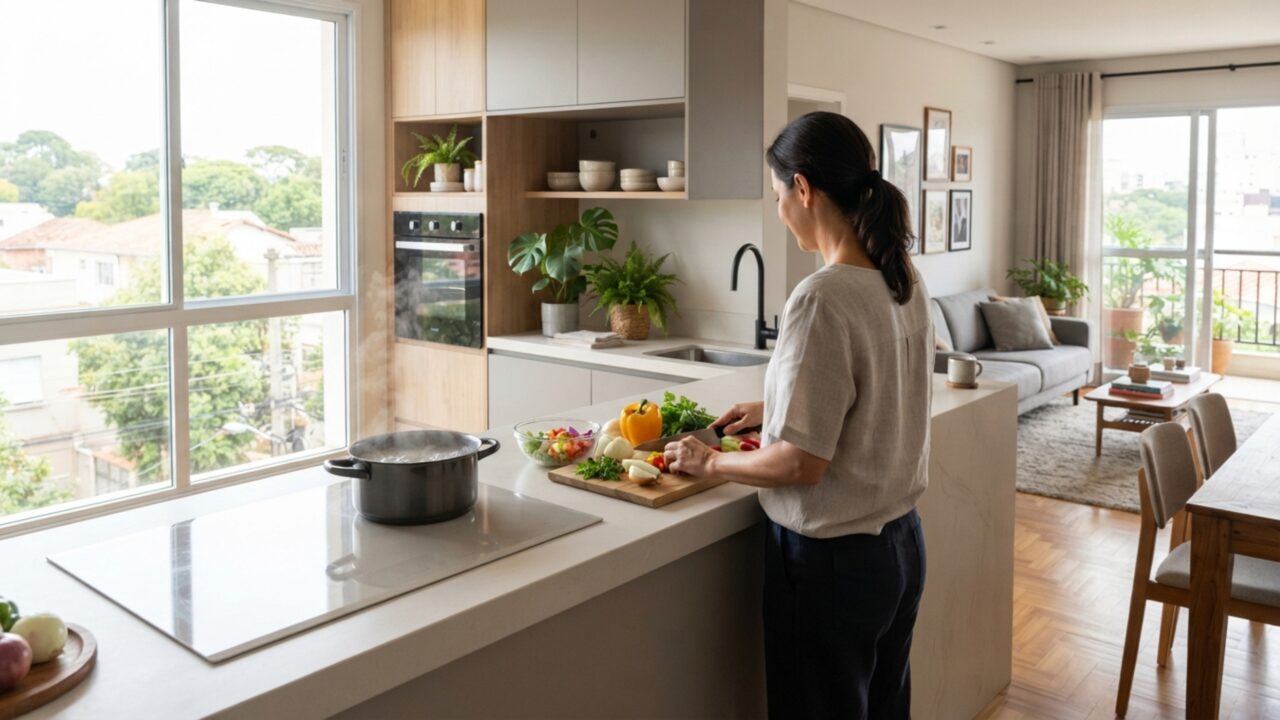 A bancada que cozinha sem esquentar a pedra: a tecnologia oculta que parece mágica na cozinha