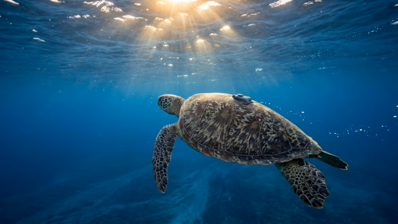 Pesquisadores colocam rastreadores em tartarugas-verdes e descobrem migração de mais de 2 mil quilômetros entre o Brasil e a Ilha de Ascensão