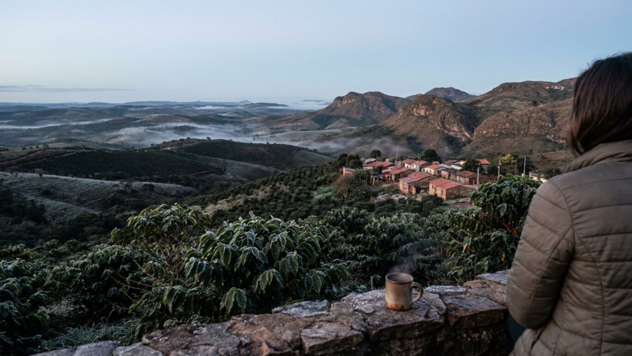 Frio de 1°C na Bahia: a cidade mais alta do Nordeste tem café campeão mundial e cachoeiras a 1.268 metros