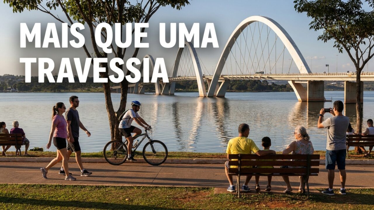 Inaugurada em 2002 com cerca de 1,2 km de extensão e três arcos marcantes, a Ponte JK virou um dos maiores cartões-postais de Brasília