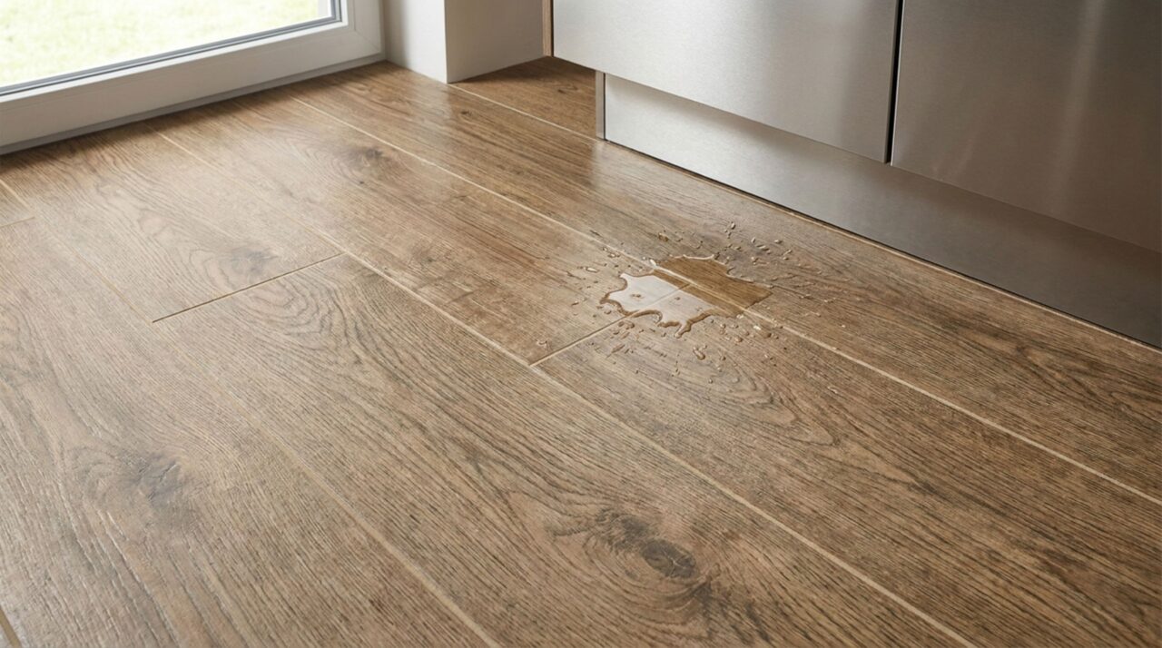 Nem madeira maciça, nem piso laminado: o queridinho das cozinhas parece feito de tábuas naturais, aguenta áreas molhadas e ainda facilita a limpeza da casa