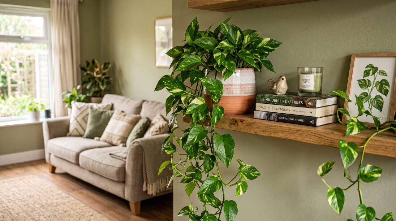 A folhagem pendente que sobrevive na sombra e purifica o ar da sala: como cultivar a Jiboia corretamente, manter suas folhas exuberantes e transformar prateleiras vazias em um oásis verde cheio de vida e estilo