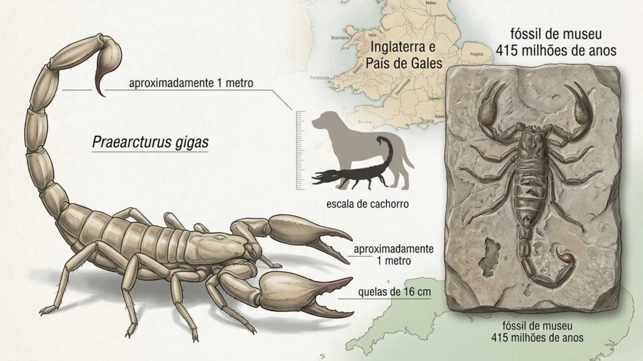Cientistas identificam um escorpião do tamanho de um cachorro
