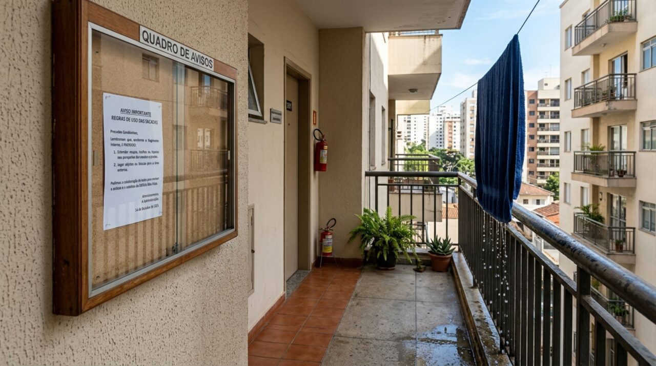 Condomínio poderá barrar roupas na varanda ou na sacada com nova regra