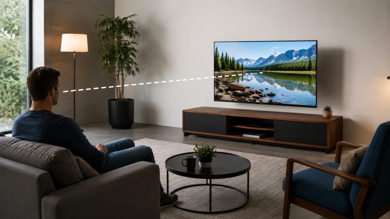 Qual é a distância ideal para assistir a uma Smart TV de 43 polegadas?