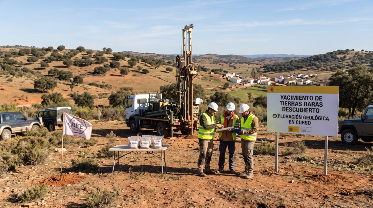Descoberta de terras raras na Espanha e o impacto para a Europa.