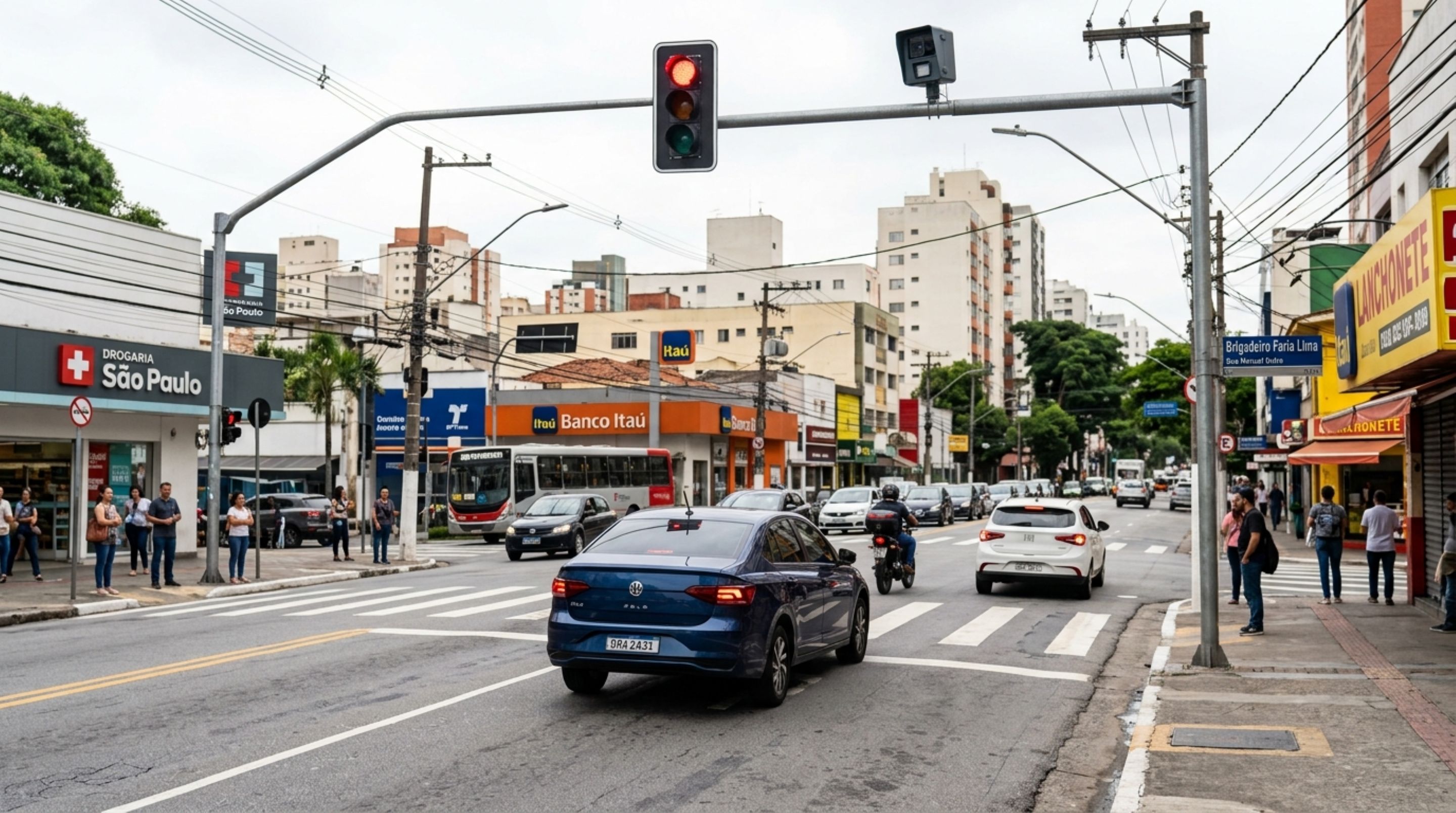 Multa de R$ 293,47 assusta motoristas que costumam virar à direita na presença de semáforos