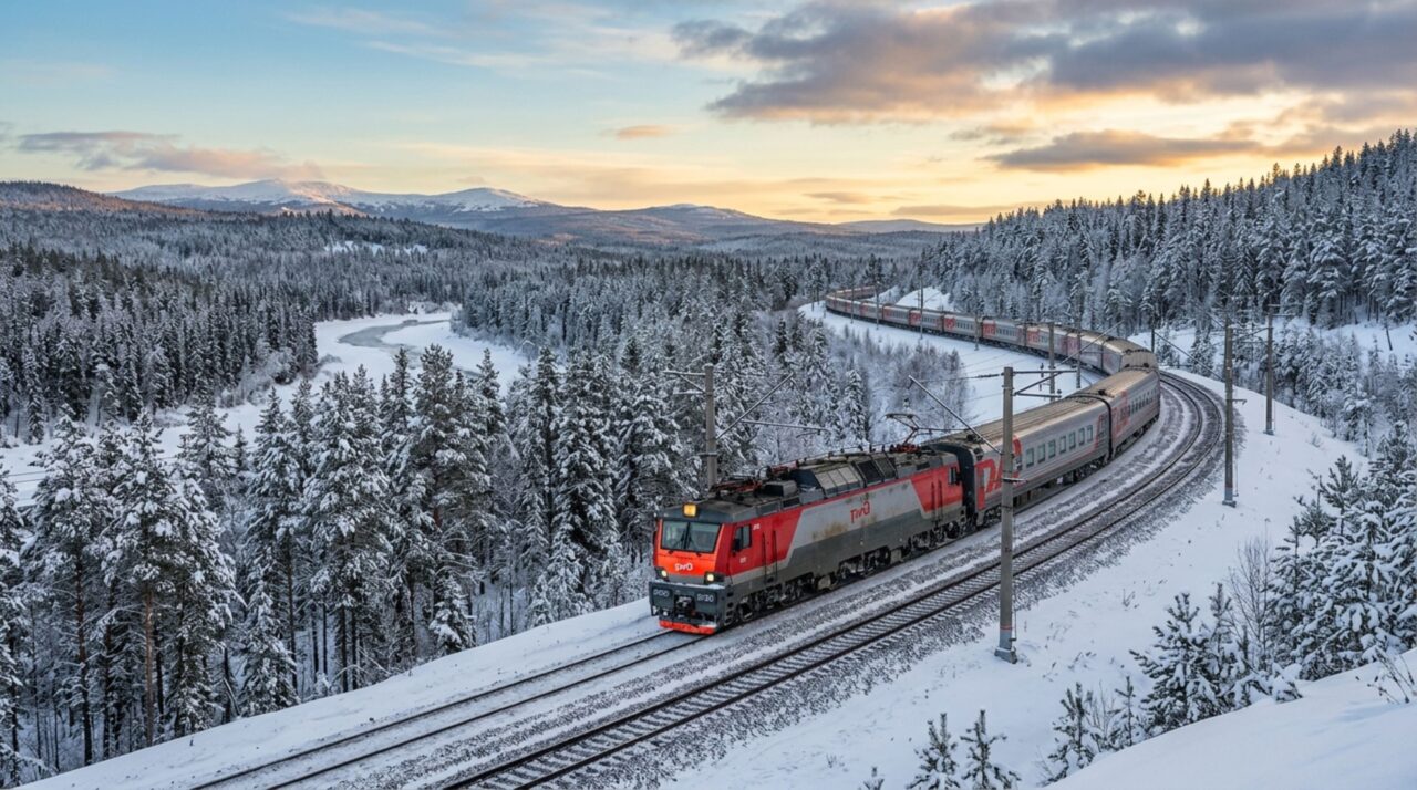 A Ferrovia de 9.289 km que demora 7 dias para atravessar e parece uma viagem sem fim pelo mapa da Rússia