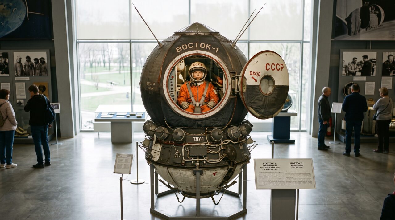 O voo histórico de Yuri Gagarin e o susto com as chamas na reentrada.