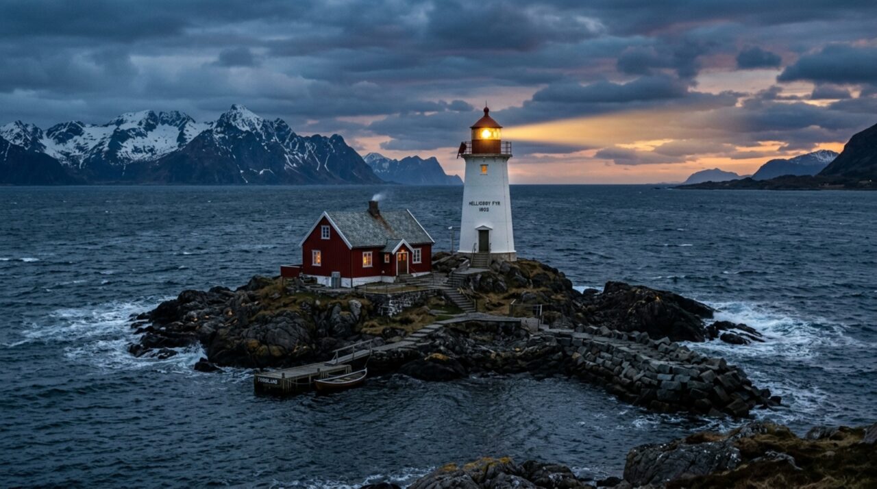 Ela comprou um farol abandonado por quase nada numa ilha deserta da Noruega, hoje cobra R$ 5 mil a diária