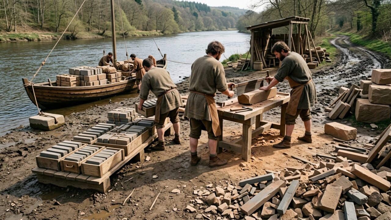 Mais de 800 pedras usadas para afiar armas revelam uma fábrica romana que permaneceu escondida por quase 2 mil anos