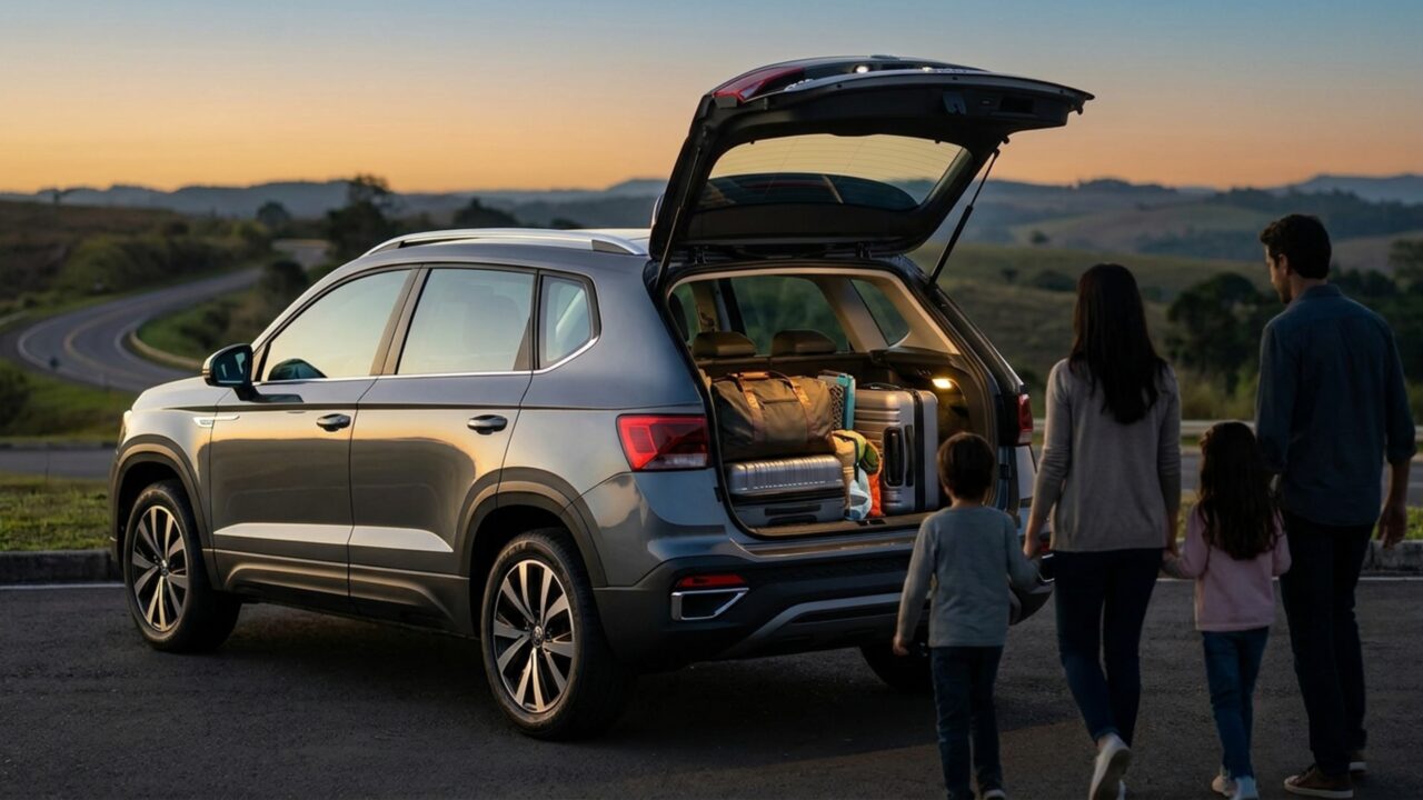 Espaço para 498 litros e motor turbo de 150 cv dão fôlego familiar a este SUV médio