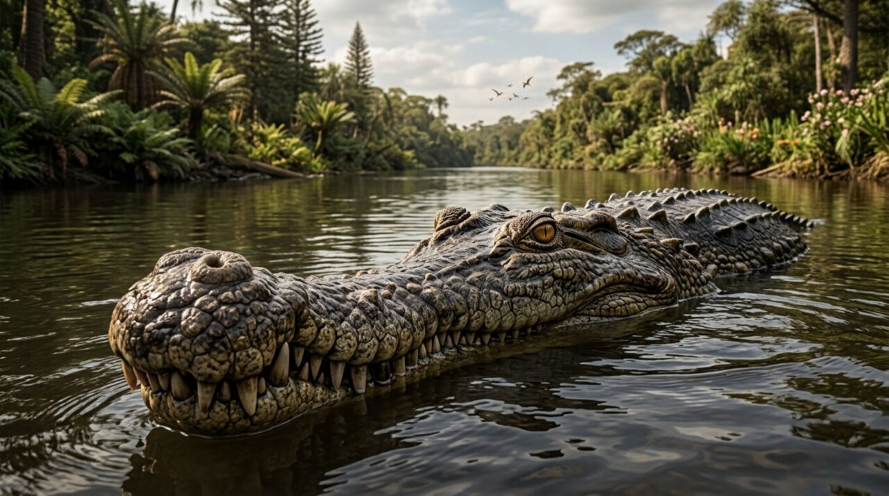 O “crocodilo” gigante de quase 10 metros que transformava os rios dos dinossauros em território de caça