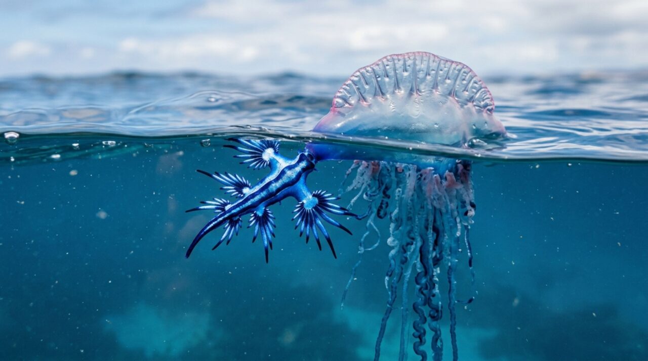 O surpreendente comportamento do pequeno predador que flutua na superfície dos oceanos