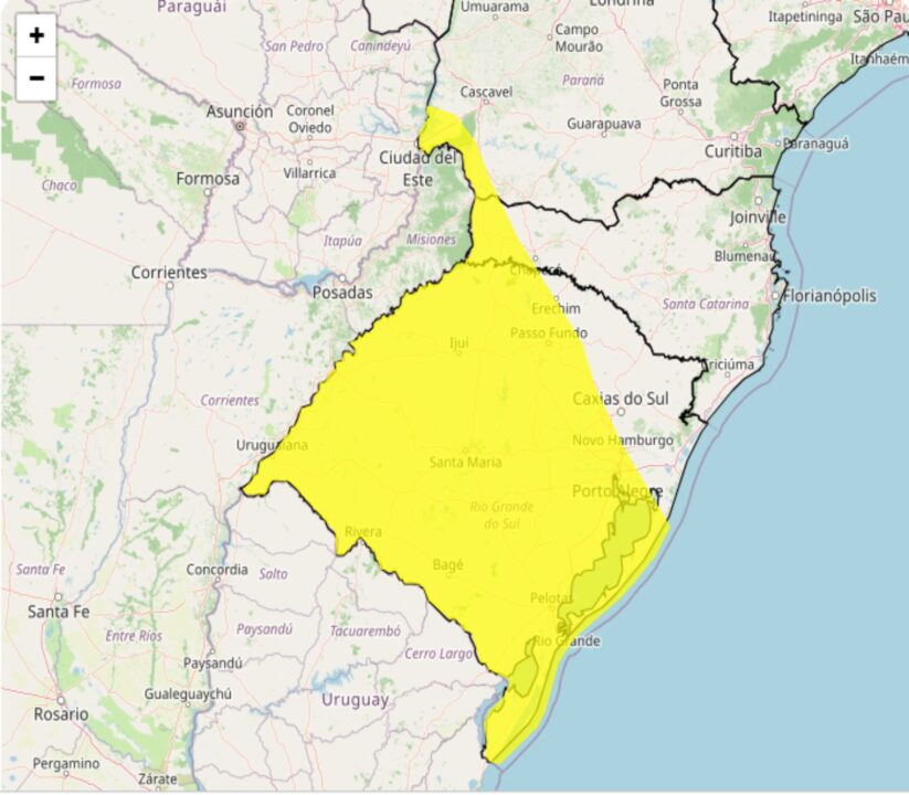 Severa tempestade atinge o Sul do Brasil no domingo, 26; veja as regiões