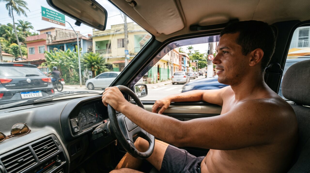 A dúvida se dirigir sem camisa é proibido pelo Código de Trânsito Brasileiro.