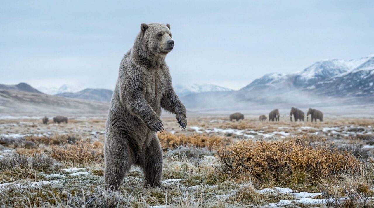 O urso extinto de quase 1 tonelada que chegava a 3 metros em pé e podia olhar uma pessoa de cima