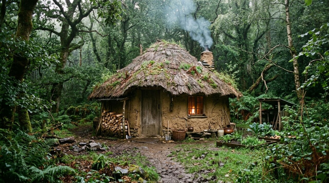 Há 20 anos ela vive sem internet e construiu uma casa de barro para viver próxima à natureza no meio da floresta