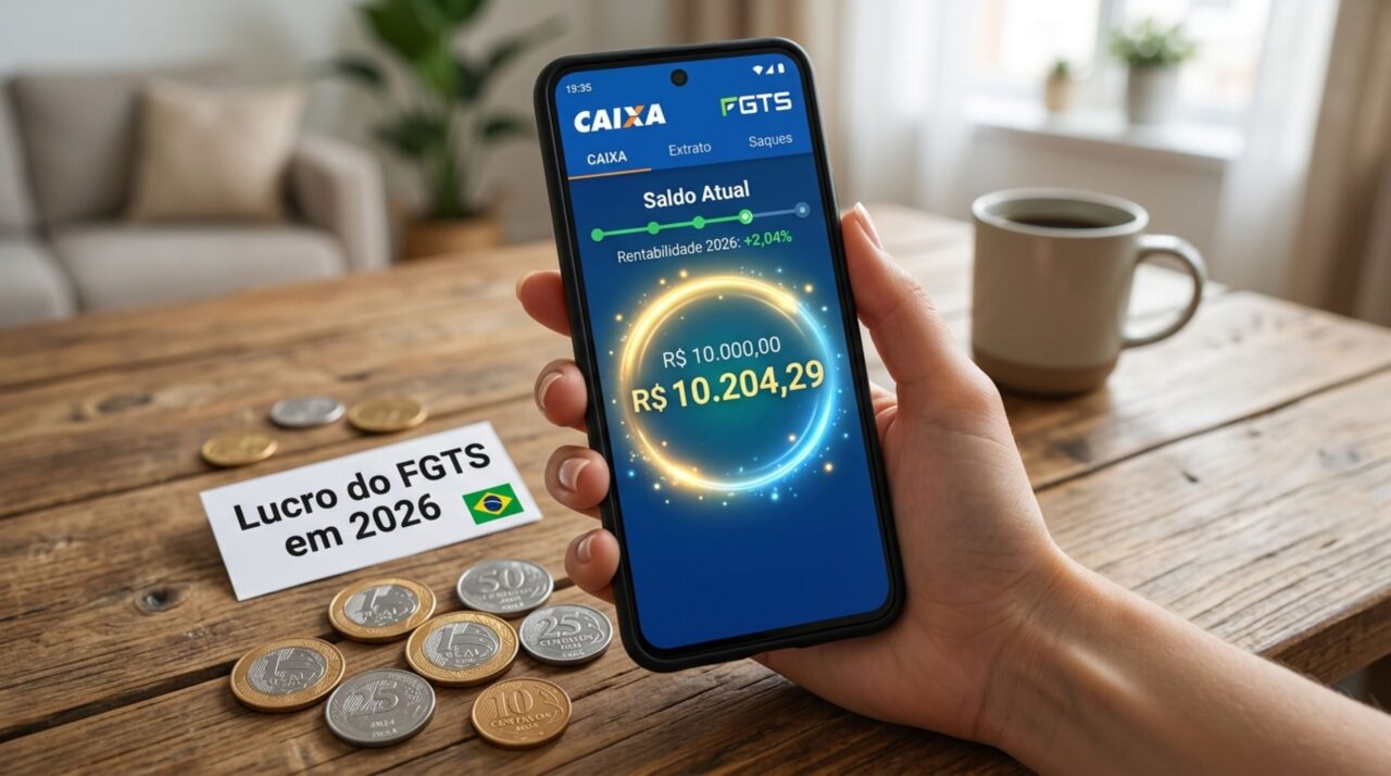Quanto você pode receber do lucro do FGTS em 2026: veja a simulação para saldos entre R$ 1 mil e R$ 100 mil
