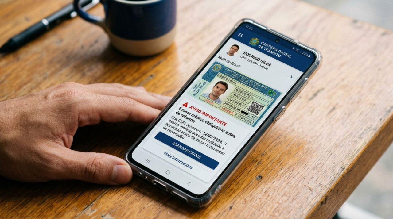 Quem usa a CNH automática deve cumprir uma nova exigência antes de receber o documento renovado em formato digital