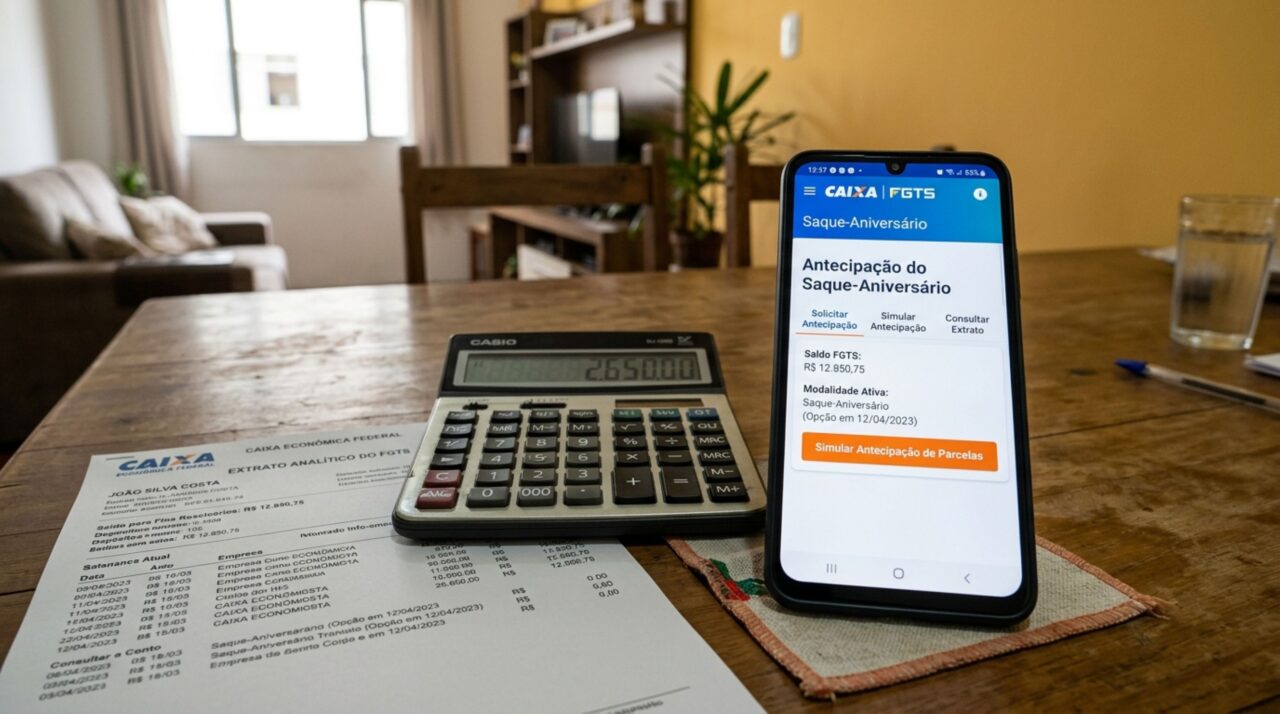Saque-aniversário do FGTS terá limite menor em 2026 e nova regra muda tudo para quem antecipar