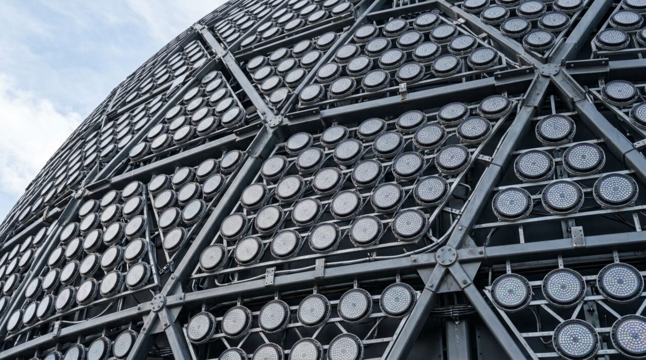 Engenharia em detalhes revela como mais de um milhão de módulos formam a gigantesca fachada digital