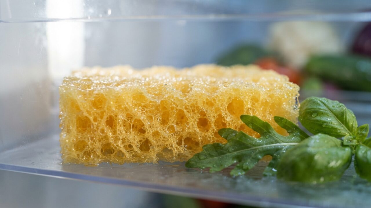 Como uma simples esponja de louça na geladeira pode dobrar a vida útil de frutas e verduras