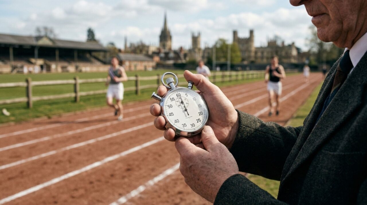 A precisão na marcação do tempo por volta e a cooperação dos corredores-guia garantiram a marca histórica de 3:59.4