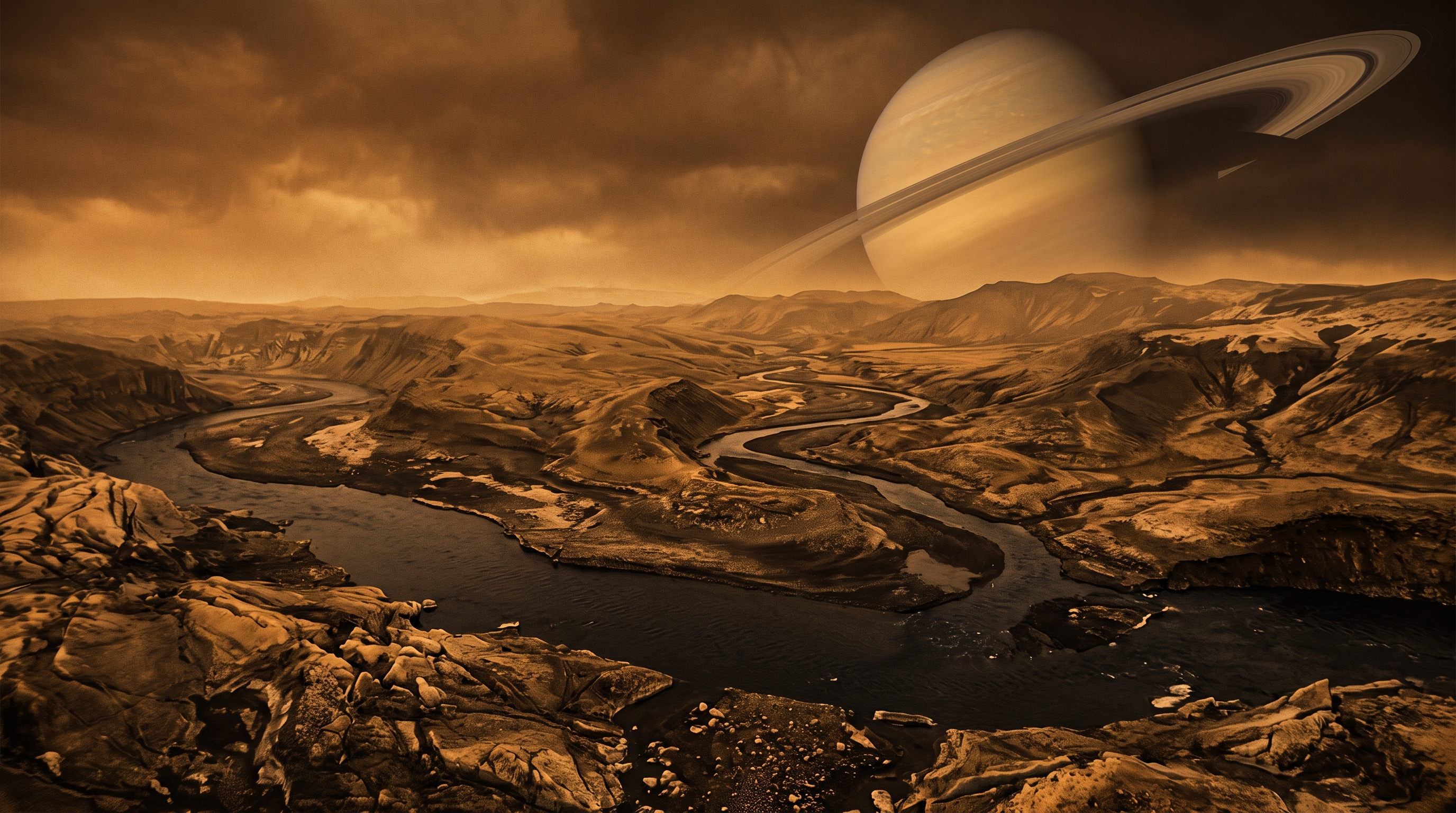 Como uma lua situada a 1,4 bilhão de quilômetros do Sol acaba tendo rios, chuvas e lagos, mas sem uma única gota de água em nenhum deles? - QTU Questões do Universo