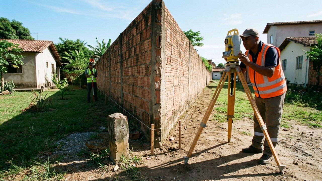 Morador constrói sozinho um muro de R$ 18 mil exatamente sobre a divisa e meses depois cobra metade do vizinho, que afirma nunca ter autorizado a obra