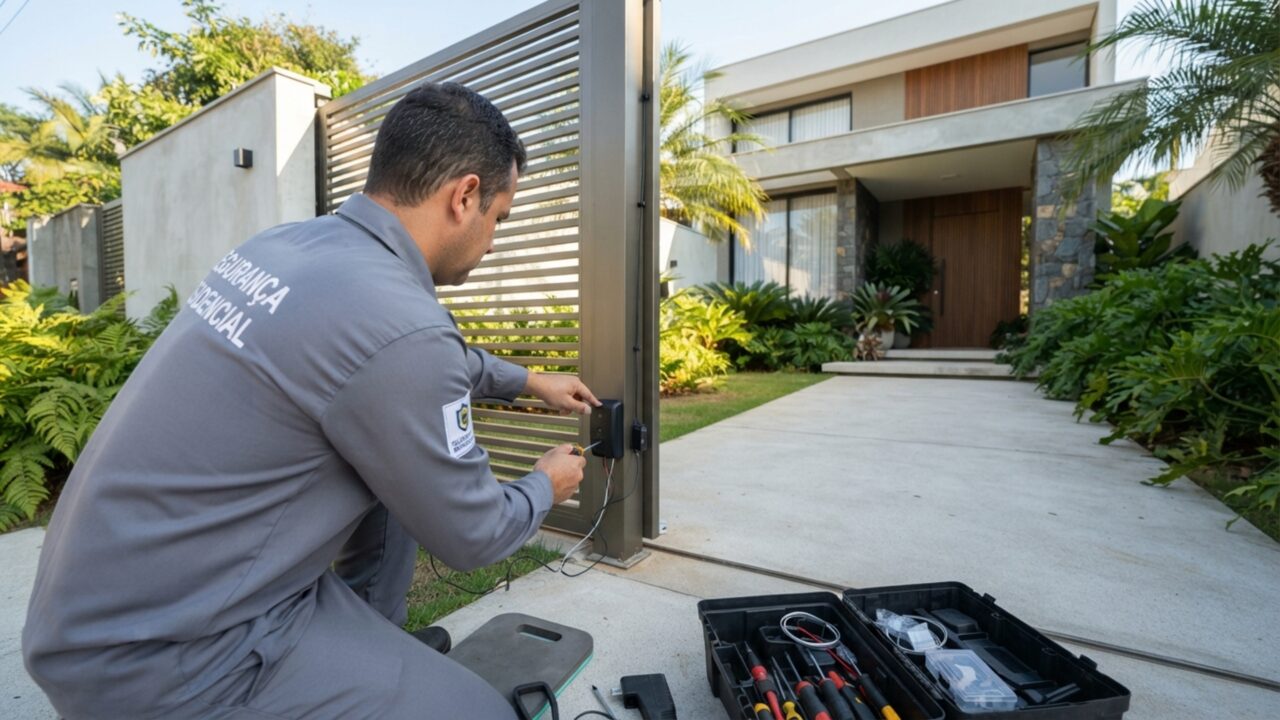 Qual o valor cobrado por técnico para instalar um portão automático em julho de 2026?