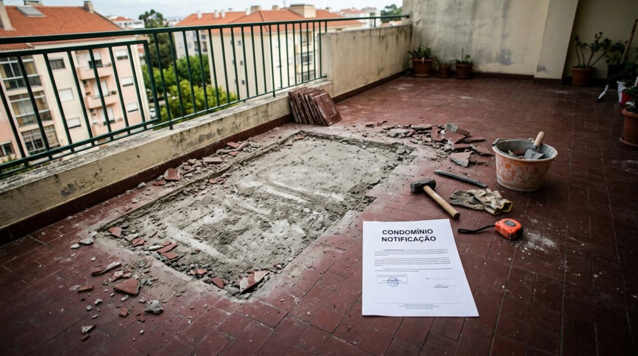 Confirmado pela lei da propriedade horizontal: o proprietário de um apartamento não pode alterar o piso da sua sacada sem a permissão do condomínio