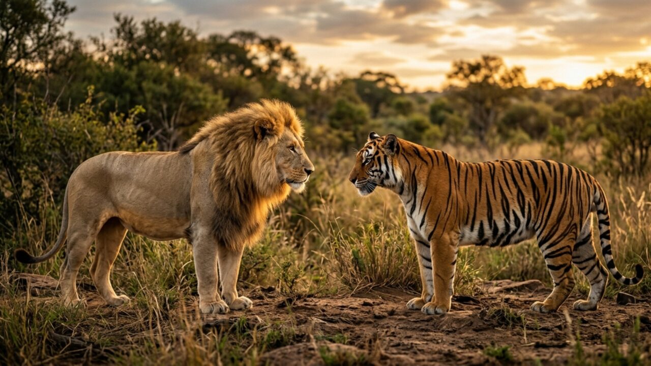 Tigre ou leão: quem venceria numa luta entre os dois maiores felinos do mundo