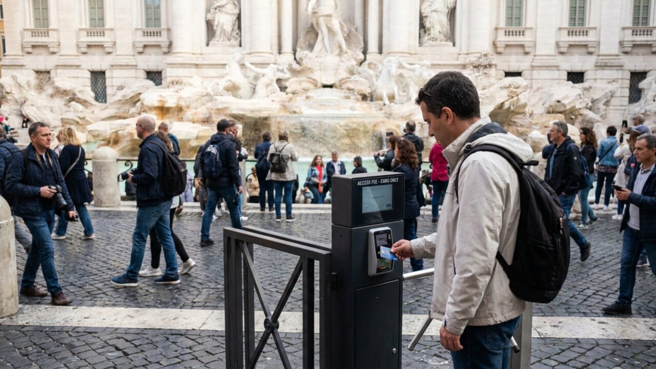 Cidade fundada há 2.779 anos passa a cobrar 2 euros para turistas chegarem perto de sua fonte mais famosa